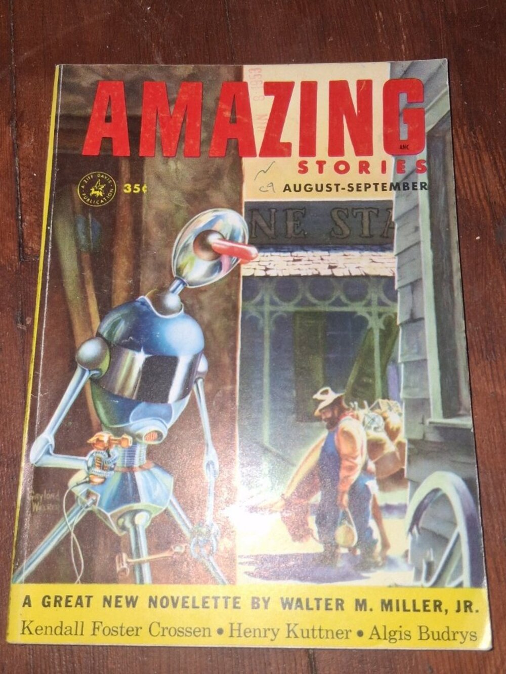 Amazing Stories Aug-Sep 1953 Philip K Dick The Commuter Walter M Miller